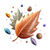 magnificent vintage Falling Leaf with Rotational Motion Cutout detailed png