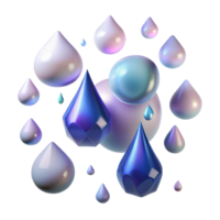 impressive minimalist Falling Rain Drops Backlit Transparent Background original png