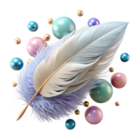 serene rustic Feather Light and Fluffy Texture Cutout authentic png