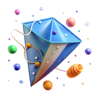 dramatic rustic Flying Kite in Clear Blue Sky Cutout original png