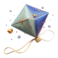 elegant contemporary Flying Kite String Wrapped Isolated Cutout png