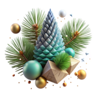 magnificent vintage Forest Pine Needles Isolated in a Cluster high resolution png