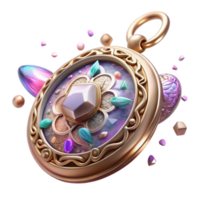 stunning abstract Forgotten Locket Transparent Background Ornate Design png