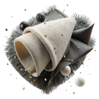 vibrant creative Frayed Fabric Edge with Black Threads Transparent Element premium png