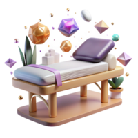 extraordinary abstract Front View Healing Massage Table Cutout exclusive png
