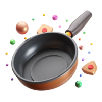 magnificent modern Frying Pan Side View with Non Stick Coating Cutout high quality png