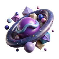wonderful creative Galaxy Cluster Isolated Element with Gravitational Lensing high quality png