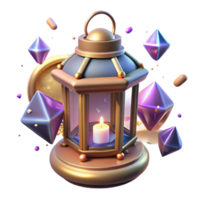 vibrant traditional Glowing Lantern Illuminating a Path in a Parallel Universe Isolated high resolution png