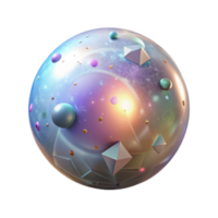 serene abstract Glowing Orb Isolated on Transparent Background with Light Rays genuine png