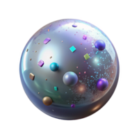 magnificent modern Glowing Orb with Shadow Effect Transparent Element premium png