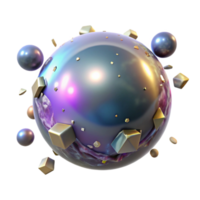 extraordinary rustic Glowing Orb Isolated on Transparent Background with Light Rays premium png