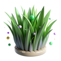 dramatic rustic Green Grass Blades Close Up Transparent Background high quality png