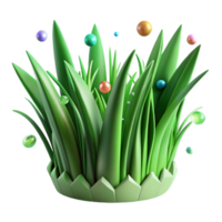 extraordinary abstract Green Grass Blades Isolated with Realistic Texture detailed png