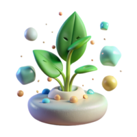 magnificent modern Growing Plant Timelapse with Soft Green Shoots authentic png