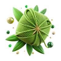 beautiful classic Hemp Green Thread Cutout Transparent Background Textured high resolution png