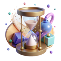 wonderful rustic Hourglass with Sand Timer Transparent Background high resolution png