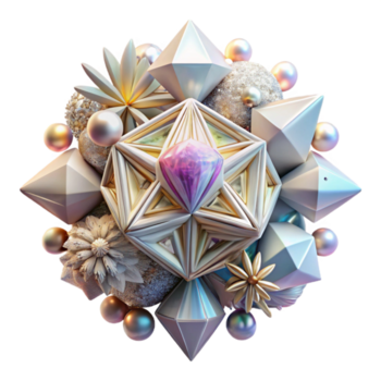 sereno rústico intrincado ligero fractales con complejo patrones aislado genuino png