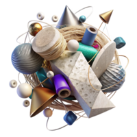 wonderful rustic Loose Threads Isolated Messy Arrangement exclusive png