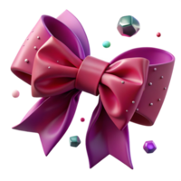 magnificent abstract Magenta Ribbon Bow Cutout detailed png