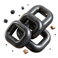 wonderful artistic Onyx Black Linked Squares Cutout authentic png