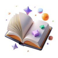 wonderful traditional Open Book Blank Pages Top View Transparent Background png