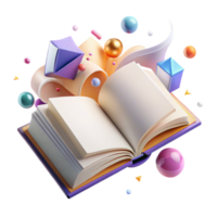 wonderful modern Open Book Blank Pages Top View Transparent Background exclusive png