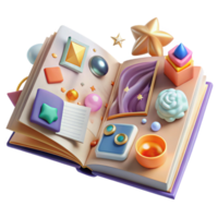extraordinary modern Open Scrapbook with Photos and Memorabilia Cutout high resolution png