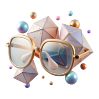 impressive modern Pair of Eyeglasses Wire Frames Transparent Background original png