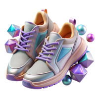 beautiful artistic Pair of Running Shoes Top View Transparent Element high resolution png