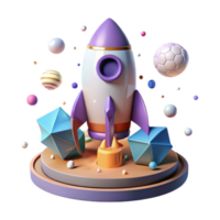 wonderful classic Rocket Launch Pad Transparent Background with Gantry Structure premium png