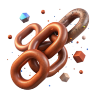 wonderful contemporary Rust Colored Chain Links with Grunge Texture Cutout exclusive png