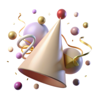 impressive classic Shadow of Party Hat with Cone Shape Isolated original png