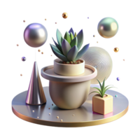 stunning vintage Shadow of Potted Plant on Table Transparent Background professional png