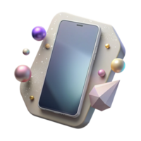 magnificent abstract Shadow of Smartphone with Blank Screen Cutout png