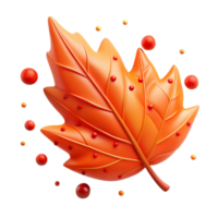 stunning classic Single Fallen Leaf with Red Hues Cutout png