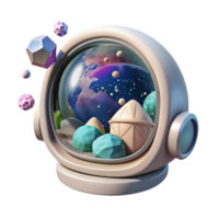 impressive creative Space Capsule Window View Earth with Transparent Background authentic png