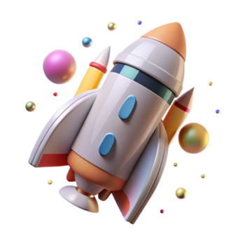 degno di nota astratto spazio navetta esterno serbatoio separazione isolato su trasparente sfondo alto risoluzione png