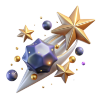 elegant minimalist Star Field with Meteor Streaks Transparent Background authentic png