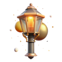 wonderful rustic Street Lamp Transparent Background with Warm Glow exclusive png