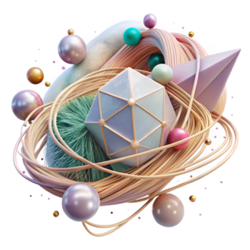 elegant minimalistisk sträng teori diagram isolerat med vibrerande strängar äkta png