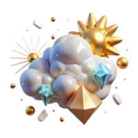 magnificent vintage Sun Rays Through Clouds Transparent Background Cutout high quality png