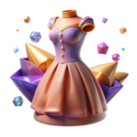 dramatic rustic Victorian Era Dress Form Side View Cutout Element professional png
