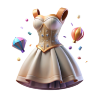 dramatic modern Victorian Era Dress Form Side View Cutout Element high resolution png