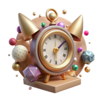 impressive traditional Vintage Clock Side View Transparent Background genuine png