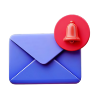 Colorful Envelope Notification Alert for Messaging App png