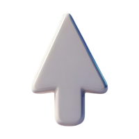3D Arrow Icon Representing Direction and Navigation png
