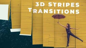 3D Stripes Transitions for DaVinci Resolve motion_graphic