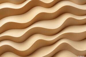 Textured waves of beige foam create a soothing pattern, perfect for minimalist decor. photo