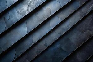 Abstract close-up of textured dark stone surface with diagonal lines and intricate patterns. photo