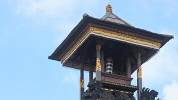 traditional balinese building architecture. photo